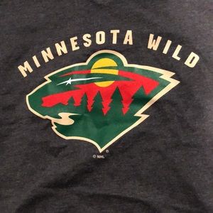 Ladies MN Wild v neck tee